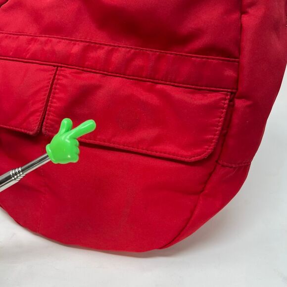 AMERIBAG Unisex One Size Red Microfiber Crossbody Sling Tote Healthy Back Bag - Picture 7 of 14